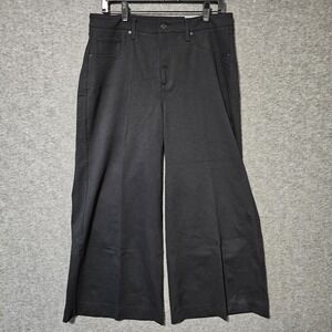 NWT Chicos 5 Pocket High Rise Wide Leg Black Petite Pant‎ 2P US 12P Womens Flare